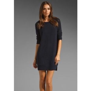Merino bow sweater dress